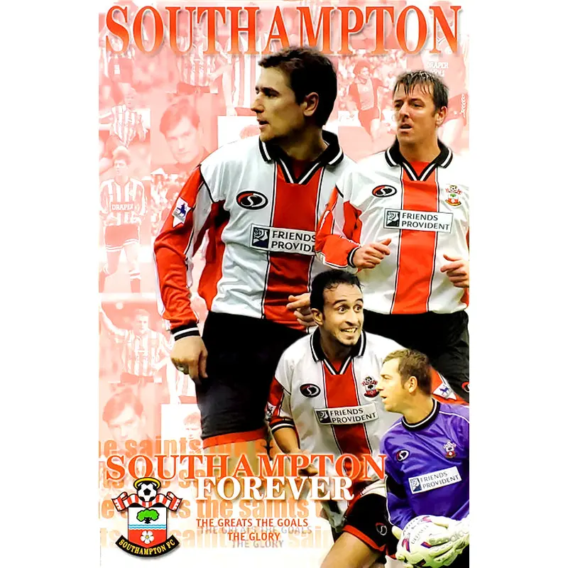 Southampton FC "Southampton Forever" EPL Football Action Poster - U.K. 2000