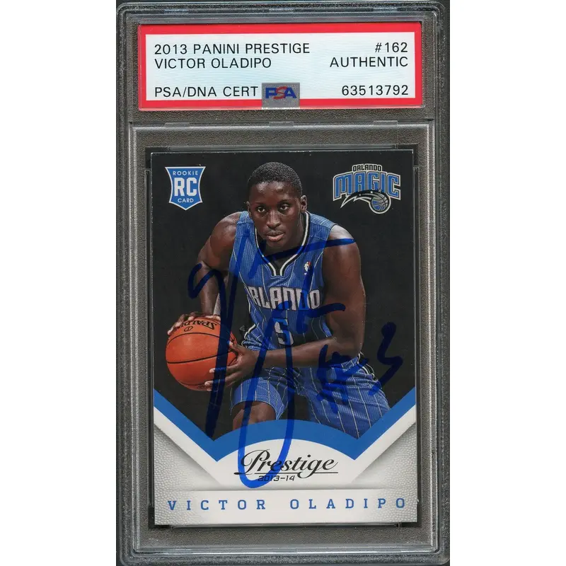 2013 Panini Prestige Victor Oladipo #162 Signed Card AUTO PSA/DNA Slabbed RC