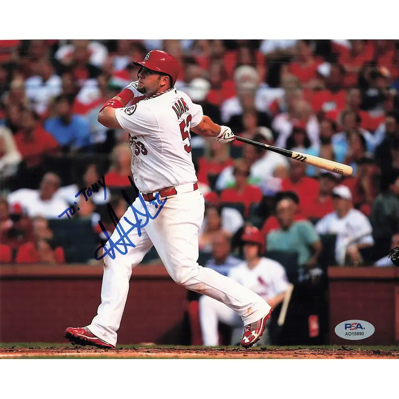 MATT ADAMS signed 8x10 photo PSA/DNA St. Louis Cardinals Autographed