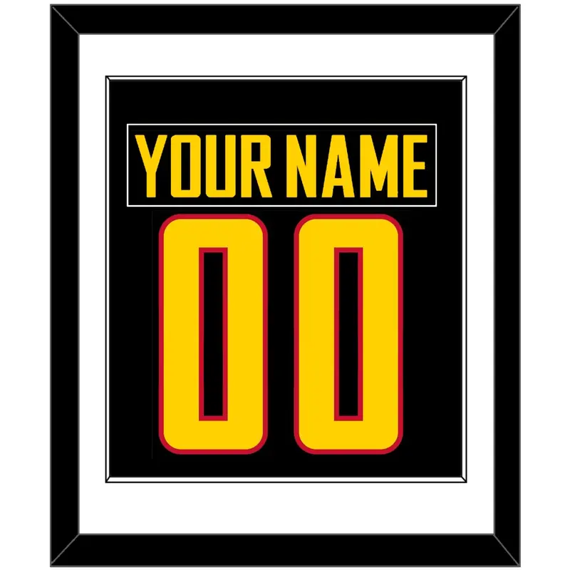 Vancouver Nameplate & Number (Back) Combined - Alternate Black - Single Mat 1