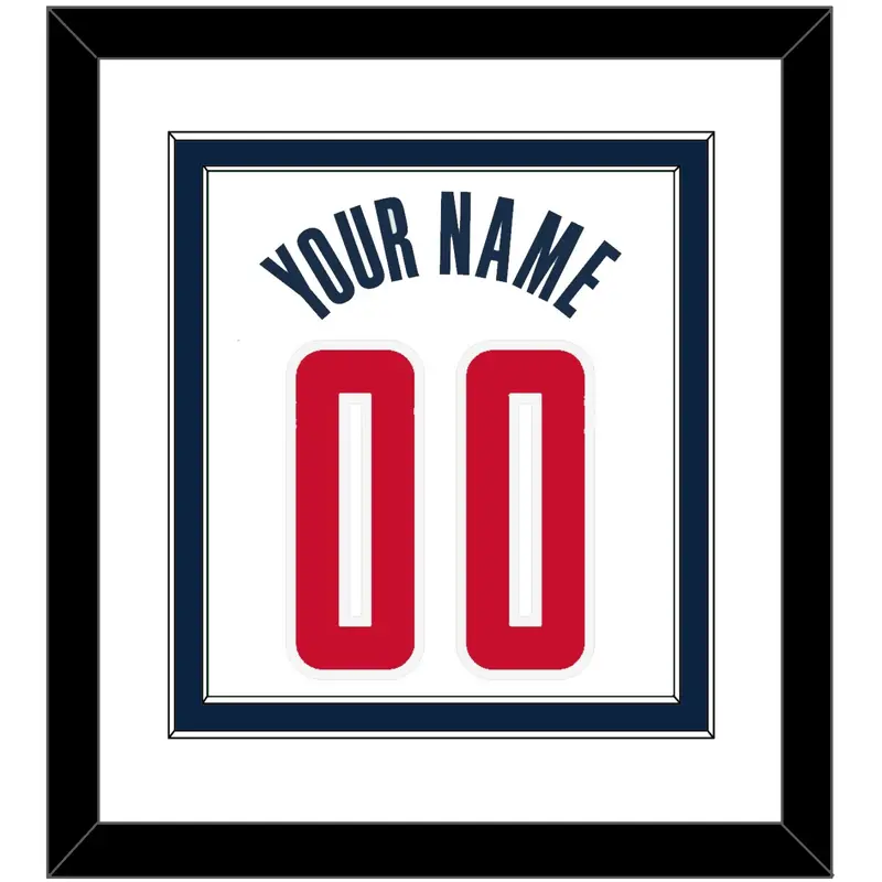 Washington Name & Number - White Association - Double Mat 1
