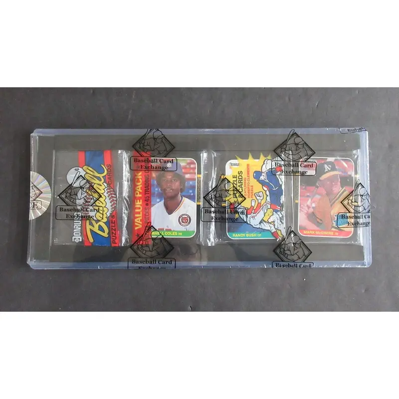 1987 Donruss Baseball Unopened Rack Pack (McGwire Top) (BBCE)