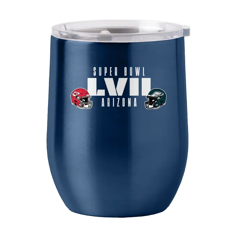 Super Bowl 57 16oz Dueling Teams Stainless Curved Beverage