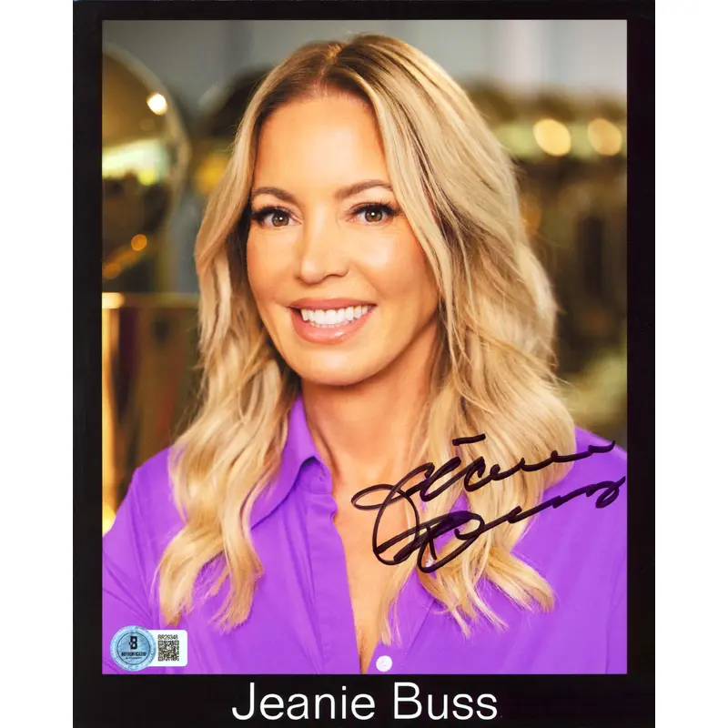 Lakers Jeanie Buss Authentic Signed 8x10 Vertical Photo Autographed BAS #BR29348