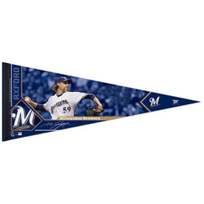 John Axford "Signature" Milwaukee Brewers Premium Felt Collector's Pennant (LE /2012)