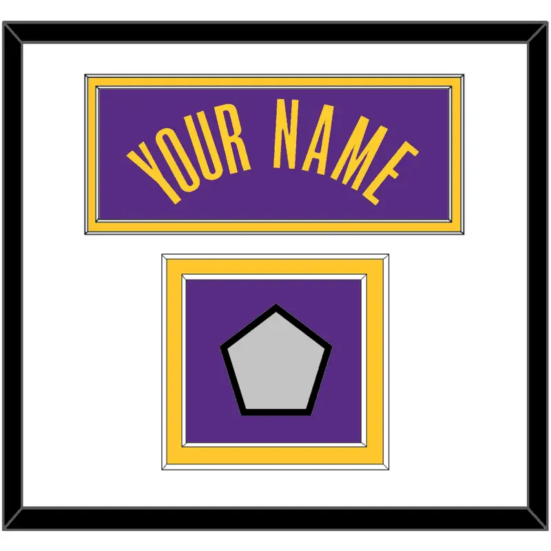 Los Angeles Name & Finals Patch - Purple Statement - Double Mat 1