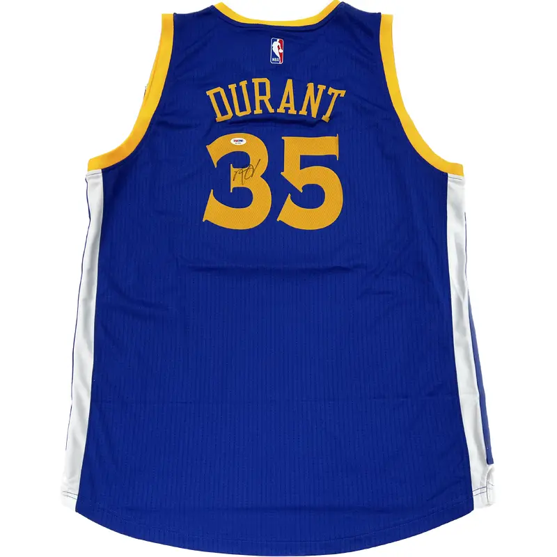 Kevin Durant signed jersey PSA/DNA Golden State Warriors Autographed