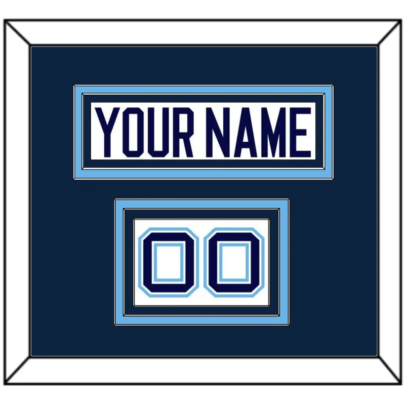 Maine Hockey Nameplate & Number (Shoulder) - Home White (1994-2008) - Triple Mat 2