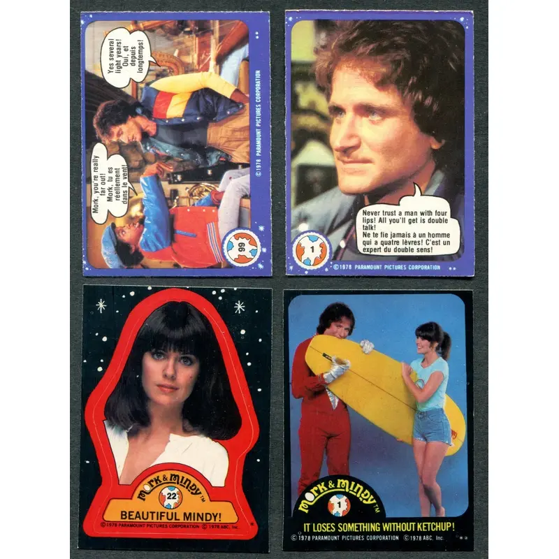 1978 OPC O-Pee-Chee Mork & Mindy Complete Set (w/ stickers) (99/22) NM NM+