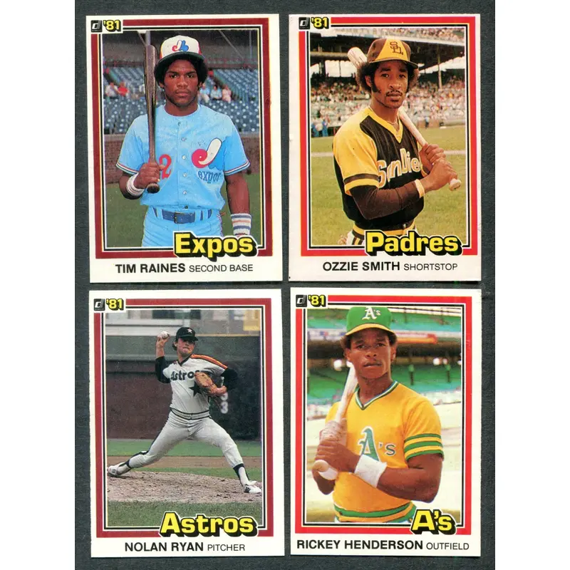 1981 Donruss Baseball Complete Set EX (605) (25-024)