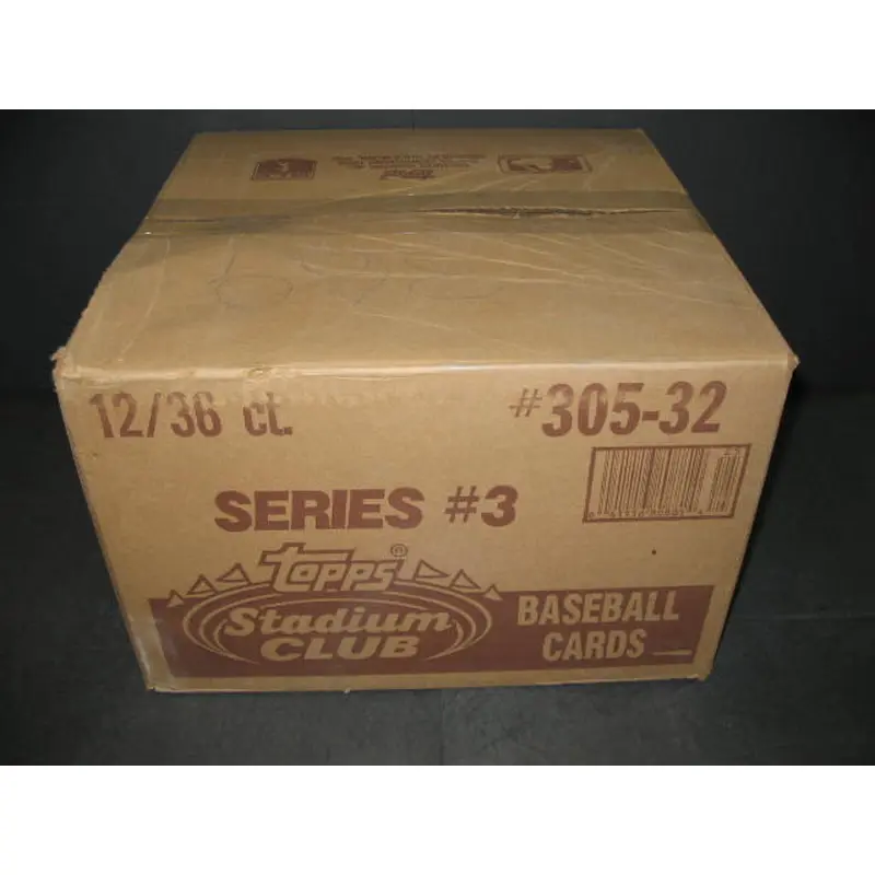 1992 Topps Stadium Club Baseball Series 3 Jumbo Case (12 Box)