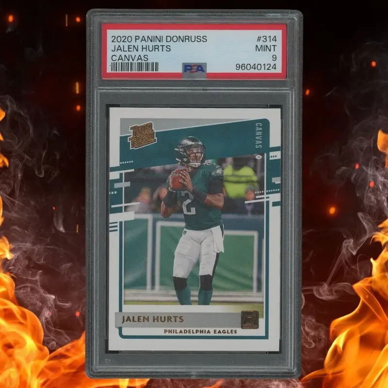 2020 Panini Donruss JALEN HURTS Rated Rookie Canvas PSA 9 #314