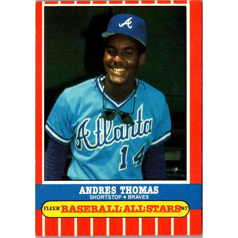 1987 Fleer Baseball All-Stars Andres Thomas #42