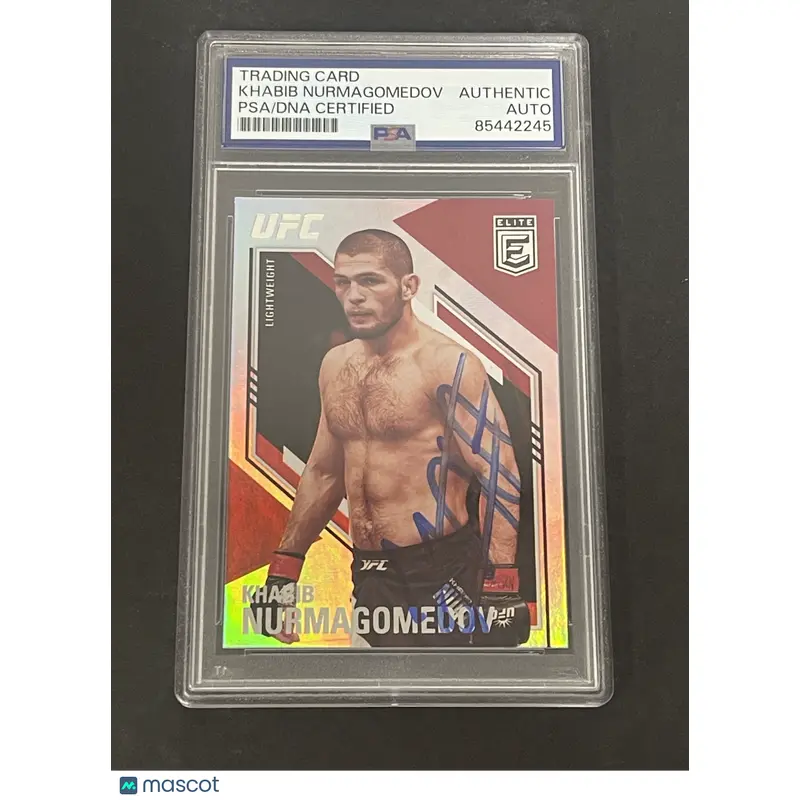 2021 Panini Chronicles UFC #146 Khabib Nurmagomedov Elite signed card PSA