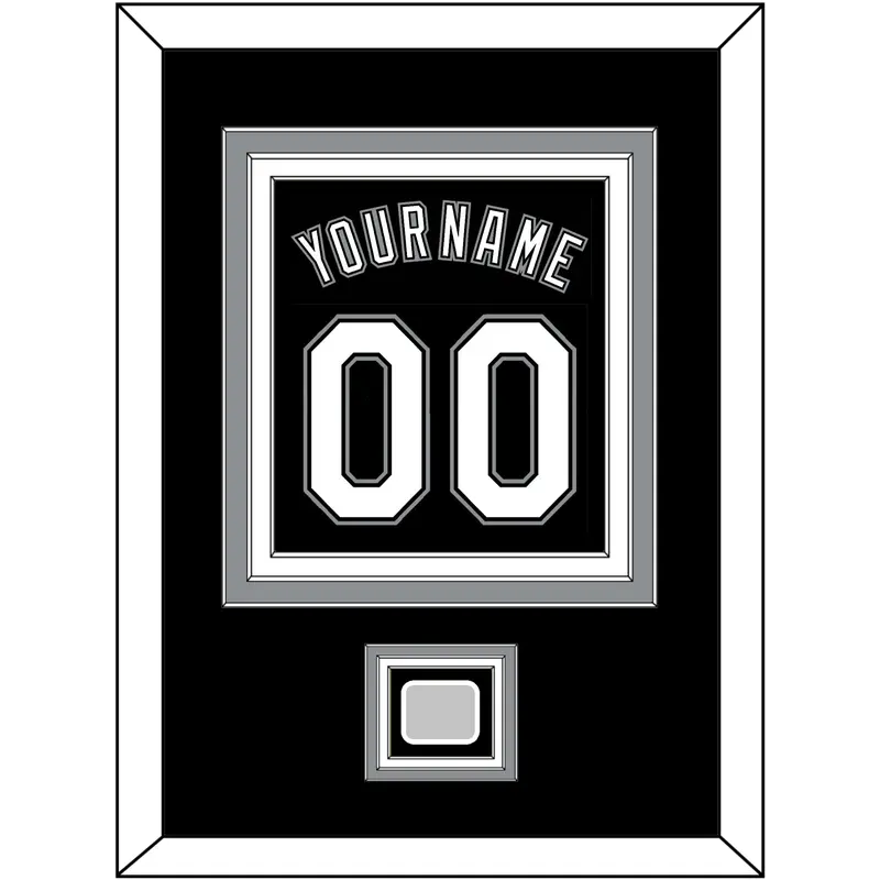 Chicago Name, Number & 2005 World Series Jersey Patch - Alternate Black - Triple Mat 2