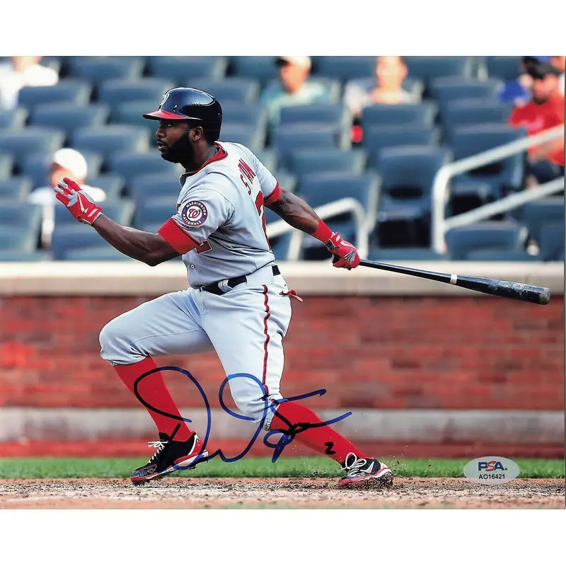 Denard Span signed 8x10 photo PSA/DNA Washington Nationals autographed