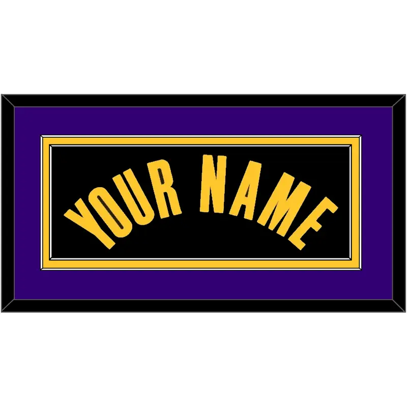 Los Angeles Name - Black Earned (2020-2021) - Double Mat 3