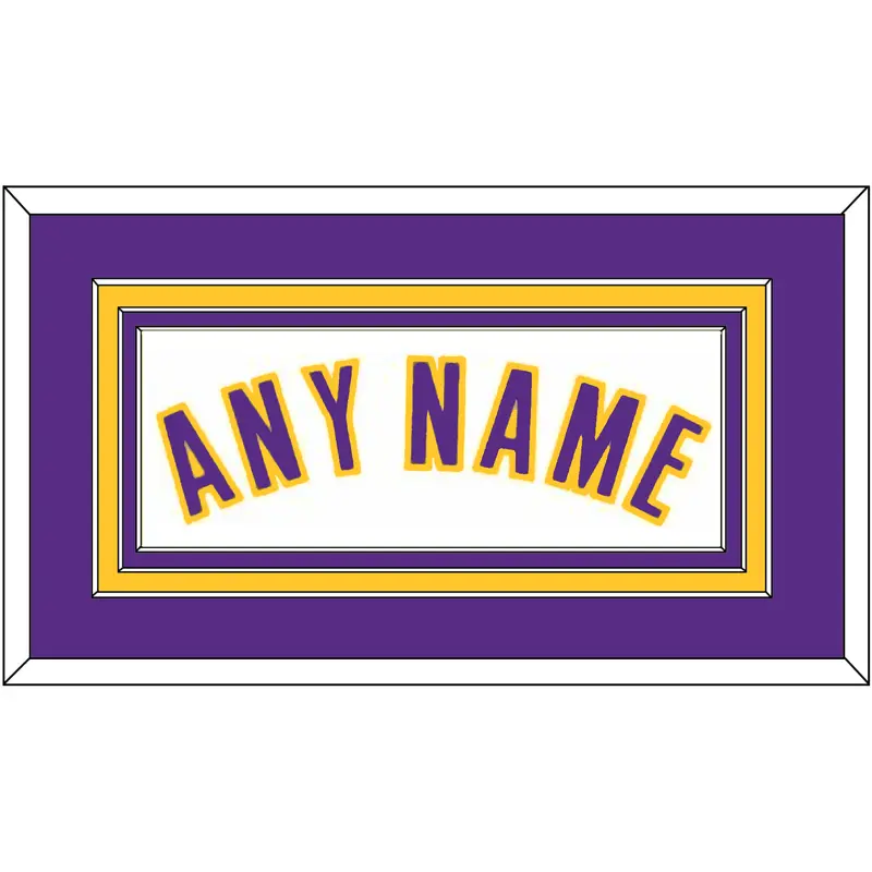 Los Angeles Name - Home White (2002-2018) - Triple Mat 3