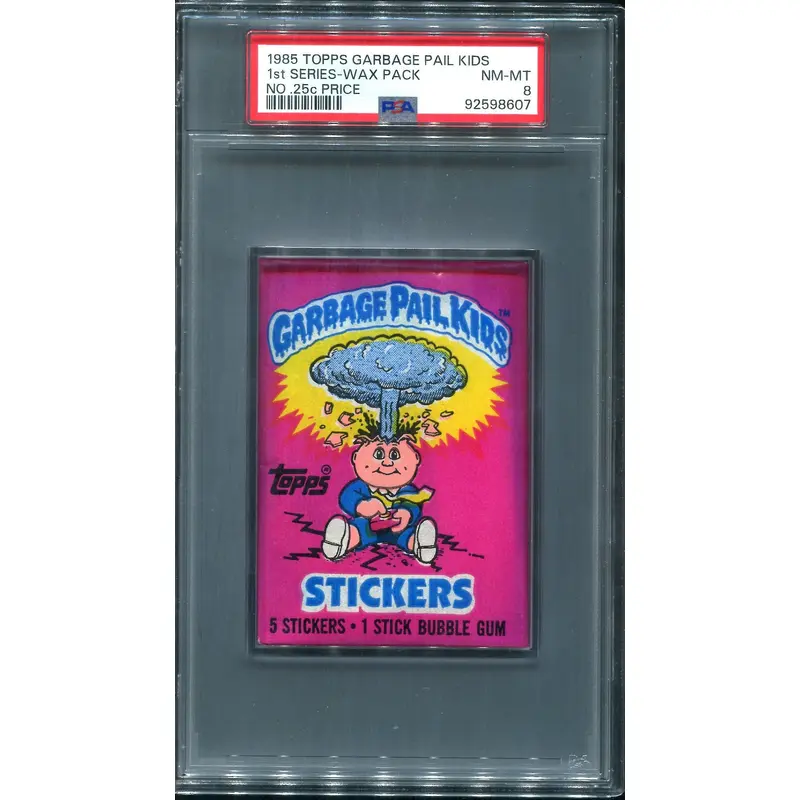 1985 Topps Garbage Pail Kids Unopened 1st Series Wax Pack PSA 8 (w/o price)
