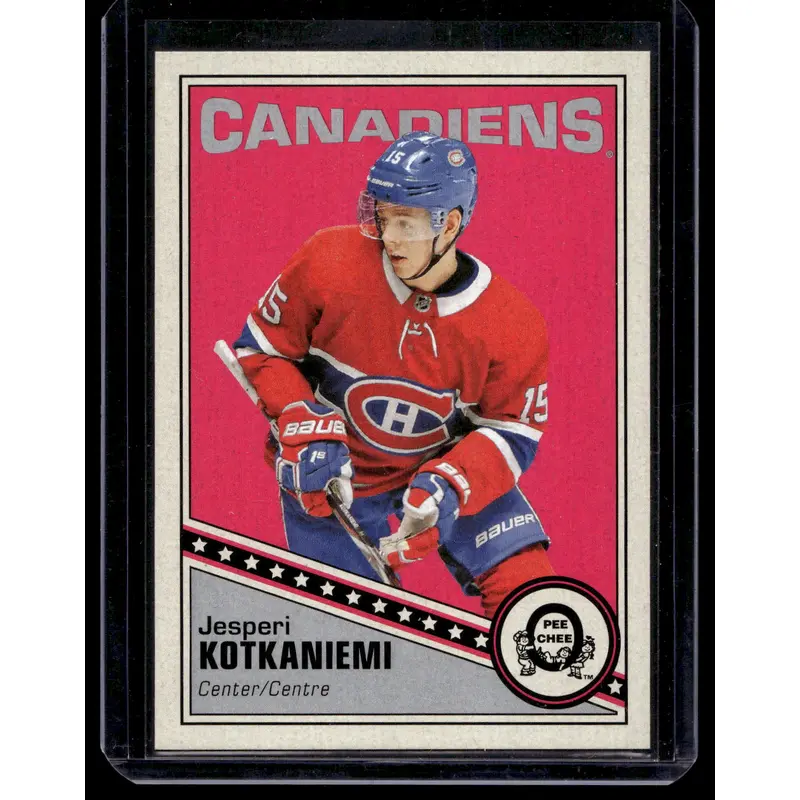 2019-20 O-Pee-Chee - Retro Blank Backs - Jesperi Kotkaniemi #40