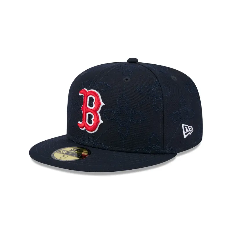 New Era - 59FIFTY Fitted Cap - OTC Pattern - Boston Red Sox - Navy