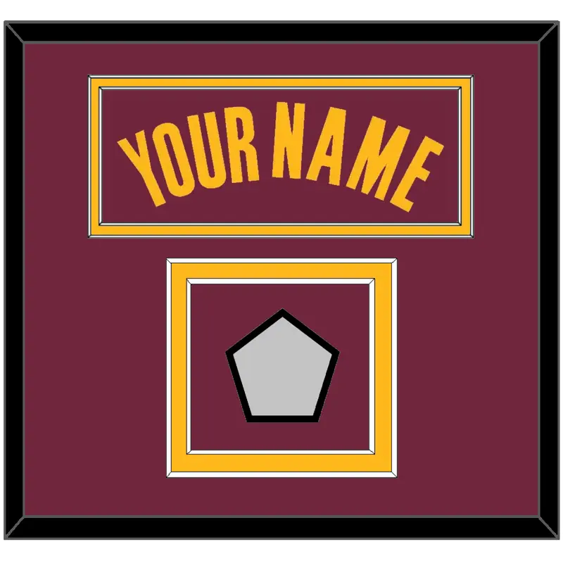 Cleveland Name & Finals Patch - Road Red (2010-2017) - Double Mat 2