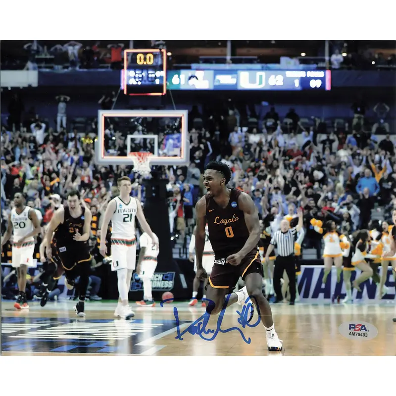 Donte Ingram signed 8x10 photo PSA/DNA Loyola Autographed