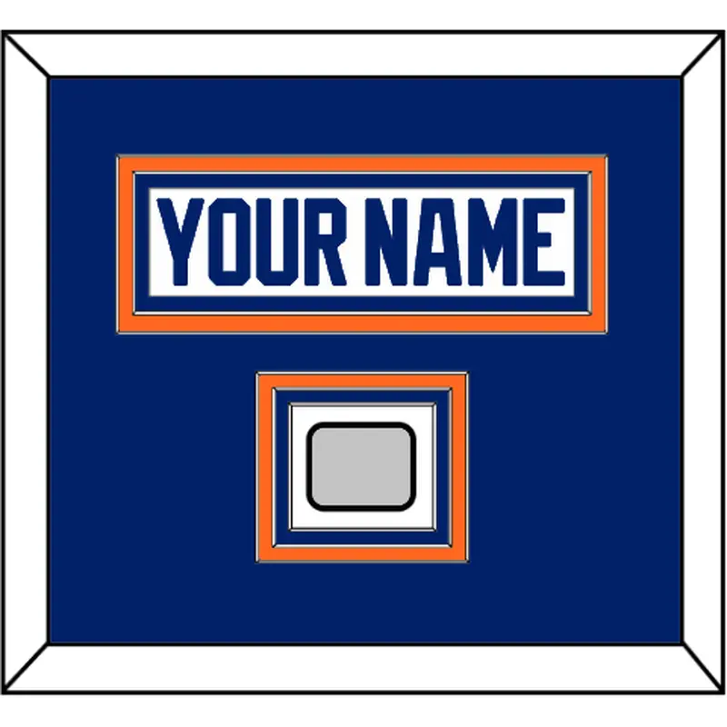 Edmonton Nameplate & Stanley Cup Champions Patch - Home White (1981-1994) - Triple Mat 4