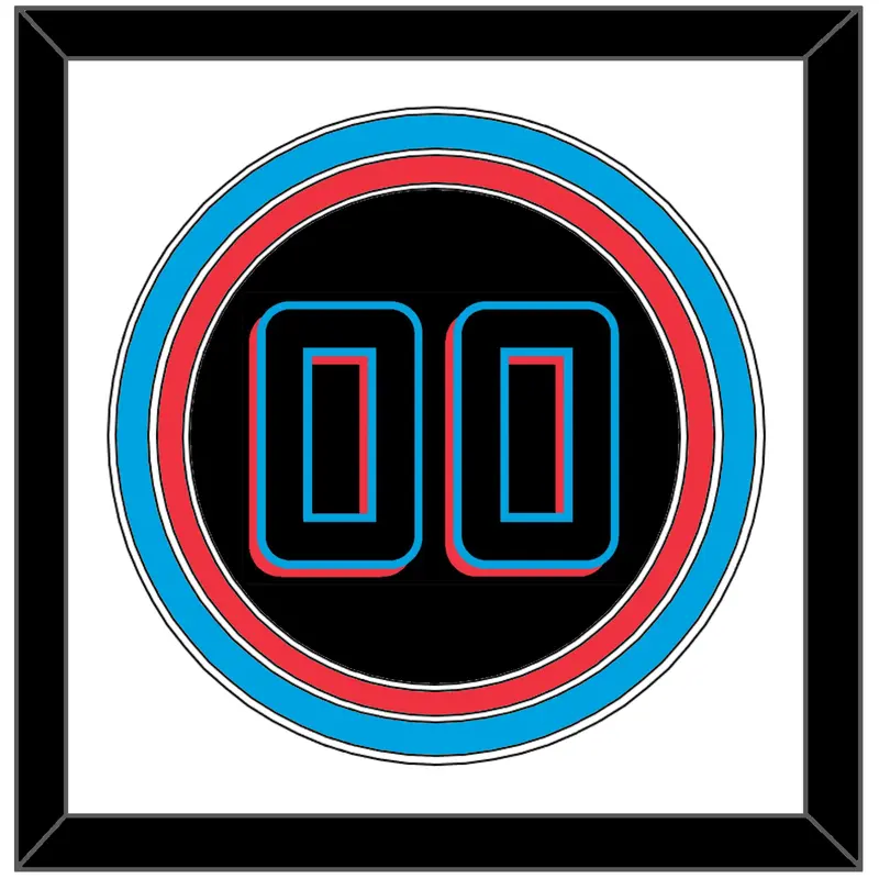 Miami Number - Alternate Black (2019-2023) - Triple Mat 1