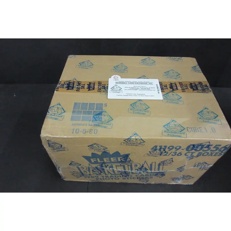 1989/90 Fleer Basketball Factory Sealed Wax Case (12 Box) (BBCE)