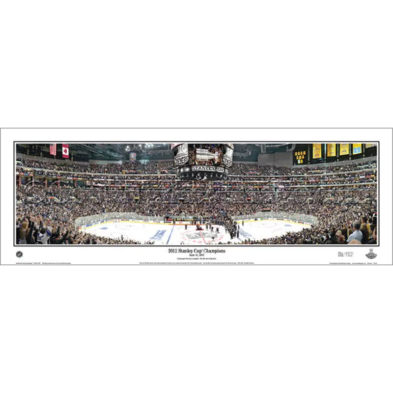 LA Kings "Raise the Cup" 2012 Stanley Cup Panoramic Poster Print - Everlasting