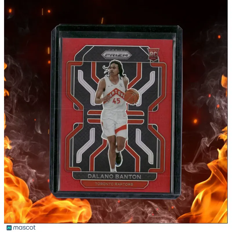 2021-22 Panini Prizm Dalano Banton Red Prizm Rookie 240/299 #328