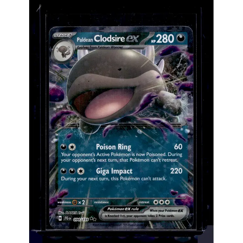 2025 Pokemon - Scarlet & Violet - Journey Together - Paldean Clodsire ex #094