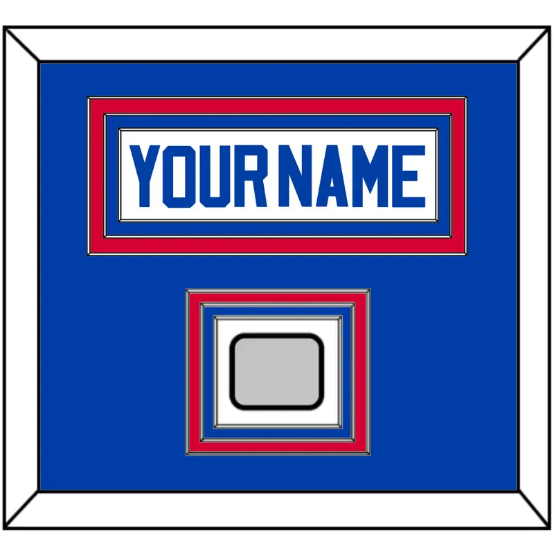 Detroit Name & 2X Champions Patch - Home White (1983-1996) - Triple Mat 2
