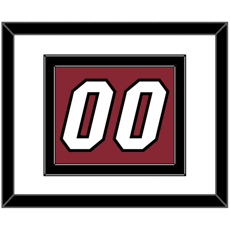 Miami Number - Alternate Red (2009-2017) - Double Mat 1