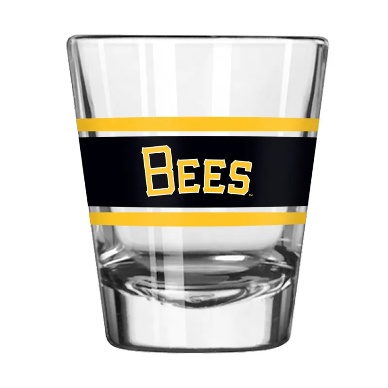 Salt Lake Bees 2oz Stripe Shot Glass