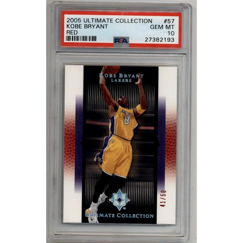 Kobe Bryant 2005-06 Ultimate Collection Red 41/50 #57 PSA 10 Gem Mint