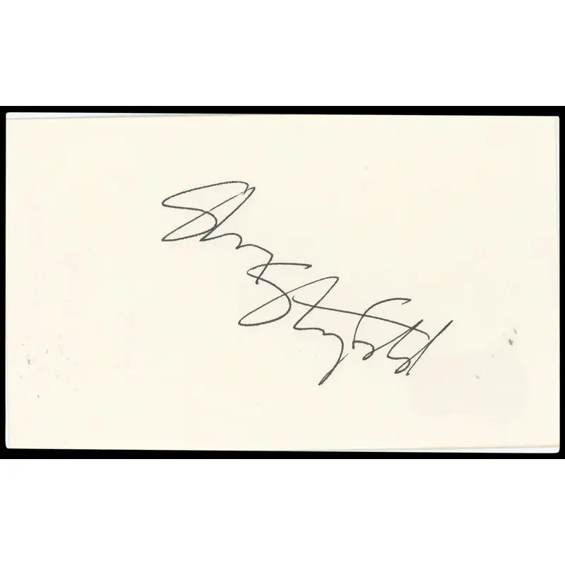 Sherry Stringfield ER Authentic Signed 3x5 Index Card Autographed BAS #BN33342