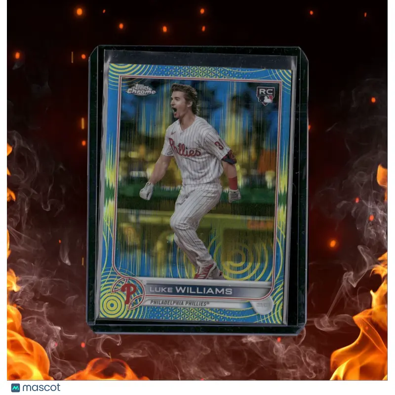 2022 Topps Chrome Luke Williams Sonic Blue/Yellow Rookie 49/75 #170