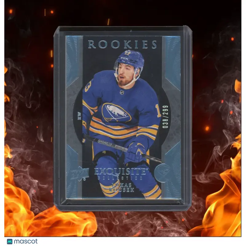 2023-24 Upper Deck Ice Lukas Rousek Exquisite Blue Rookie 038/299 #R39