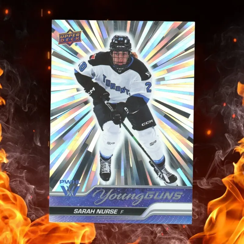 2024-25 Upper Deck PWHL SARAH NURSE Outburst Silver Young Guns #51 SP