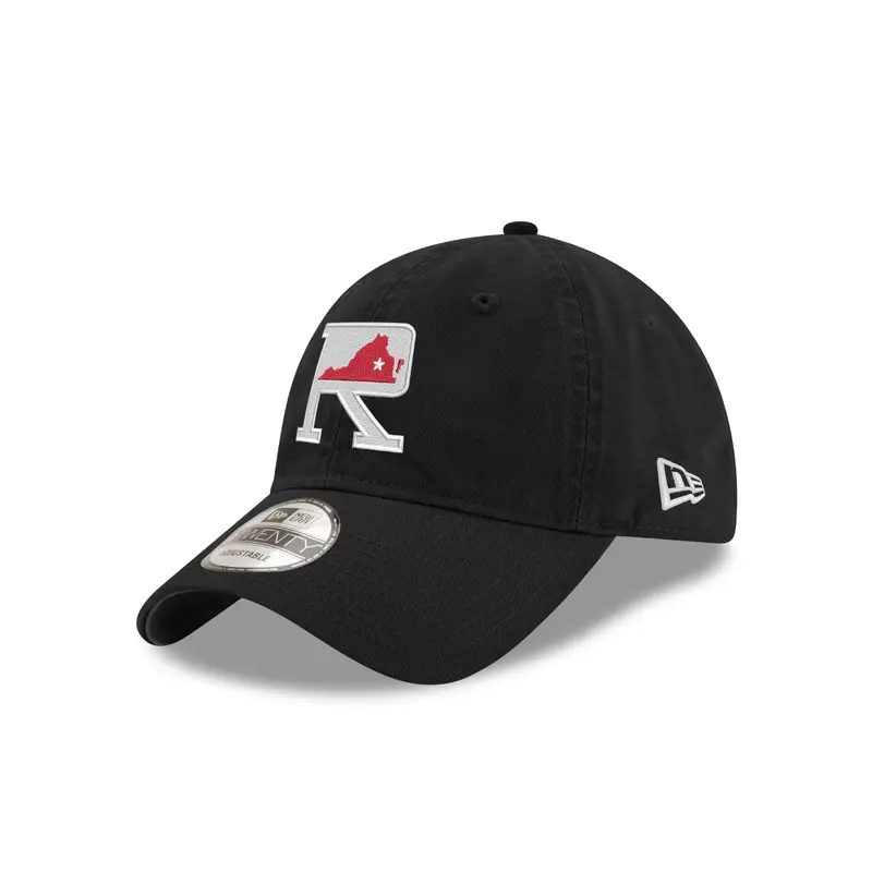 Richmond Flying Squirrels New Era Fauxback Black 'R' Logo 9Twenty