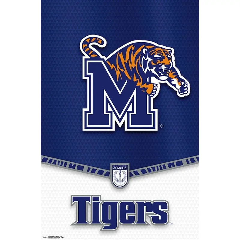 University of Memphis Tigers Official NCAA Team Logo Poster - Trends International