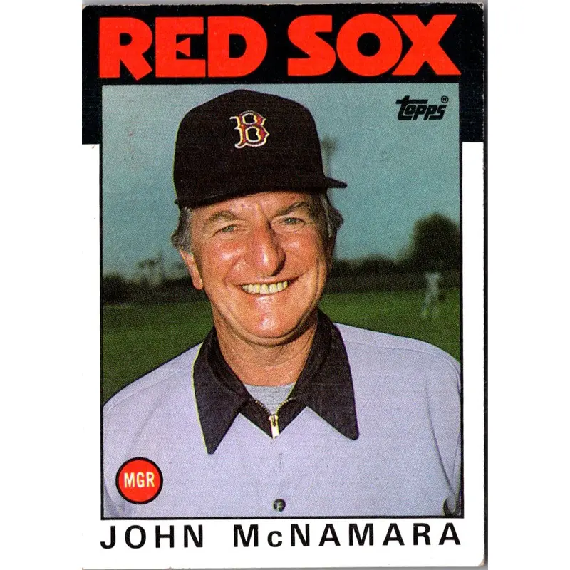 1986 Topps John McNamara #771