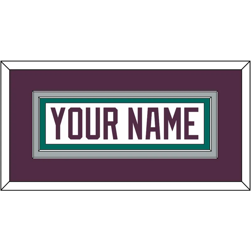 Anaheim Nameplate - Home White (1993-2006) - Double Mat 2