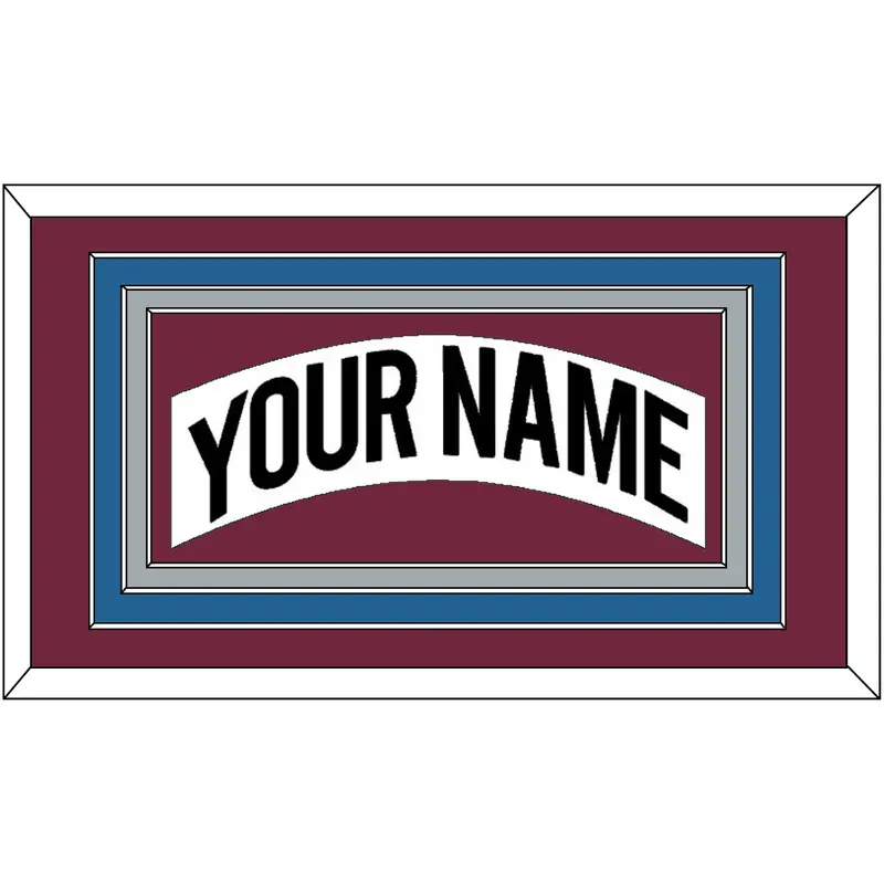 Colorado Nameplate - Home White (1999-2001) - Triple Mat 5