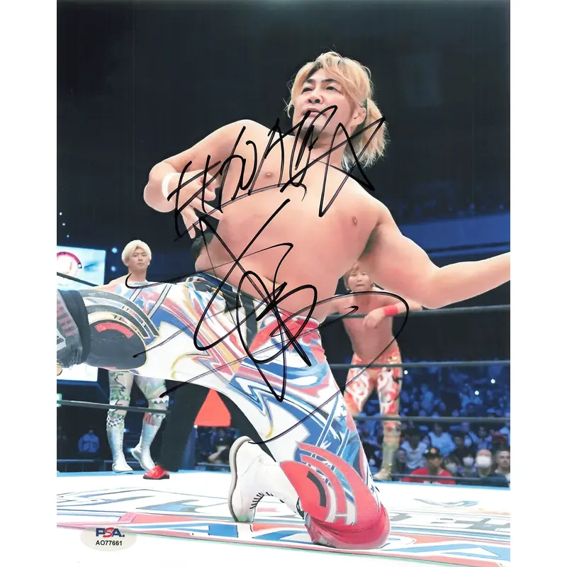 Hiroshi Tanahashi signed 8x10 photo PSA/DNA WWE Autographed Wrestling