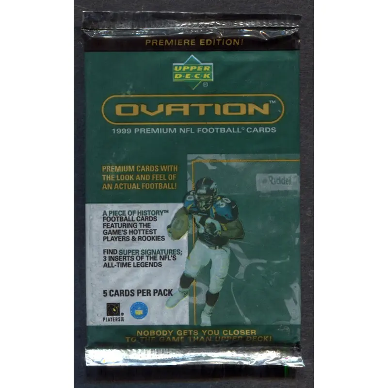 1999 Upper Deck Ovation Football Unopened Pack (5)
