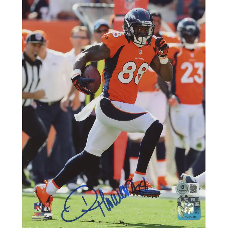 Broncos Demaryius Thomas Authentic Signed 8x10 Photo Autographed BAS #BR54816