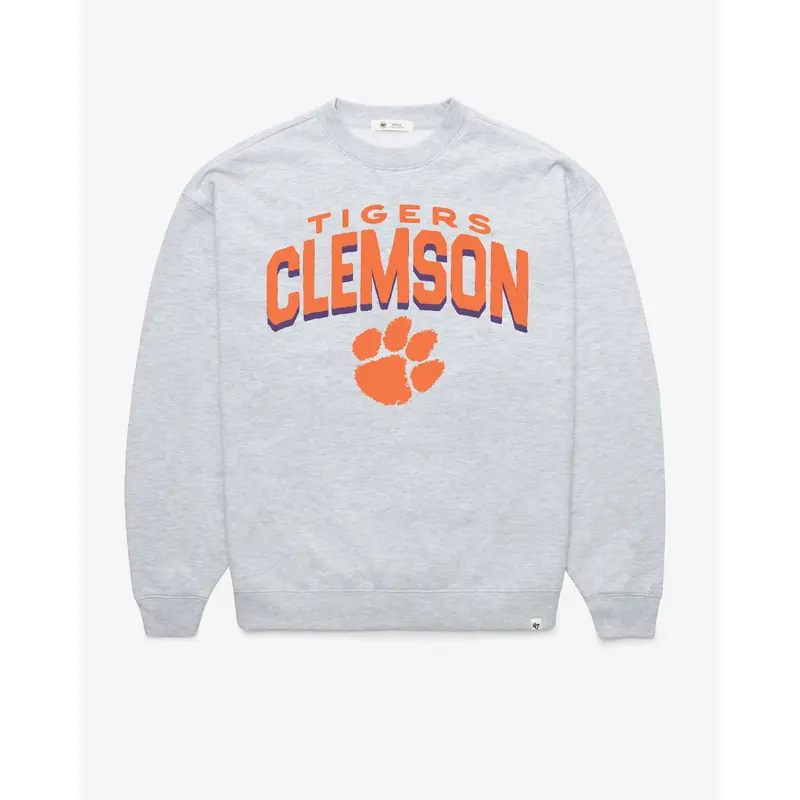 CLEMSON TIGERS CAMPUS ARCH CLOUD '47 OVERSIZED CREW WOMENS